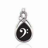 Bass Clef Circle Charm DIY Jewelry Making