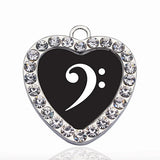 Bass Clef Circle Charm DIY Jewelry Making