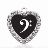 Bass Clef Circle Charm DIY Jewelry Making