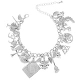 Bastet Cat Kitten Pet Charm Chain Link Bracelet Women Bangles
