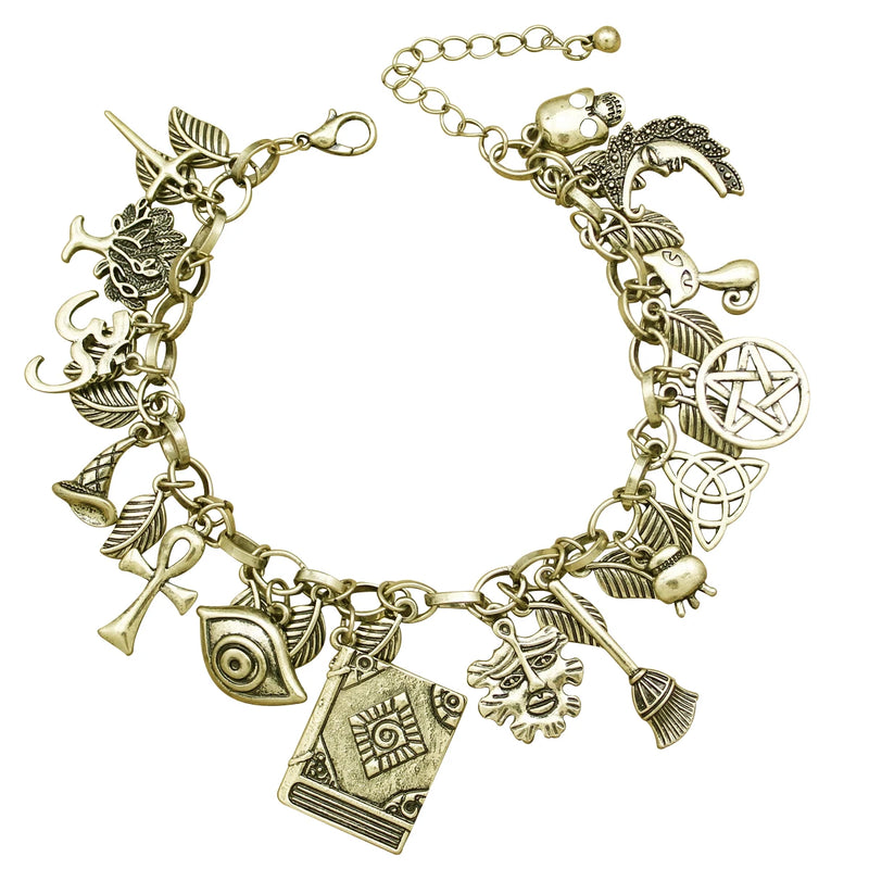 Bastet Cat Kitten Pet Charm Chain Link Bracelet Women Bangles