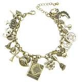 Bastet Cat Kitten Pet Charm Chain Link Bracelet Women Bangles