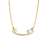 Vintage 925 Silver Pearl Pendant Necklace