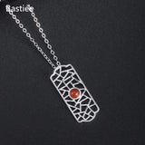 925 Sterling Silver Red Agate Necklace Pendant Vintage Jewelry