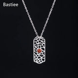925 Sterling Silver Red Agate Necklace Pendant Vintage Jewelry