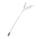 Bastiee Seaweed Brooch Plated Grass Brooches for Women Silver 925