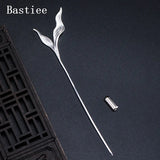 Bastiee Seaweed Brooch Plated Grass Brooches for Women Silver 925
