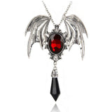 Bat Necklace Gothic Jewelry Bat Wings Pendant Long Women Accessories