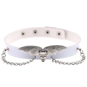 Bat Wings Chain Leather Torques Necklace Gothic Punk Style Charm Necklaces