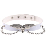 Bat Wings Chain Leather Torques Necklace Gothic Punk Style Charm Necklaces