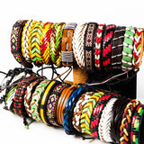 20 Pieces Cowhide Hand-Knitted Leather Bracelet Neutral Jewelry