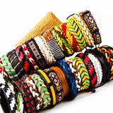 20 Pieces Cowhide Hand-Knitted Leather Bracelet Neutral Jewelry
