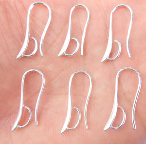 925 Silver Hook Earrings Buckle for Crystal Beads Connection