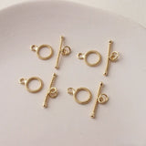 18K Gold-Plated Flower OT Connection Buckle for DIY Bracelet Necklace