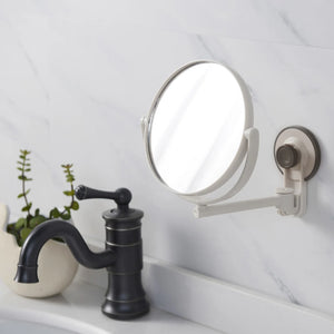Suction Cup Bath Mirror 1X/3X Magnification Double-Sided
