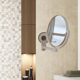 Suction Cup Bath Mirror 1X/3X Magnification Double-Sided