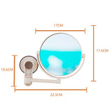 Suction Cup Bath Mirror 1X/3X Magnification Double-Sided