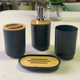 Bathroom Accessories Set Soap Dispenser Dish Toothbrush Holder Cup