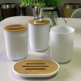 Bathroom Accessories Set Soap Dispenser Dish Toothbrush Holder Cup