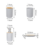 Bathroom Accessories Set Soap Dispenser Dish Toothbrush Holder Cup
