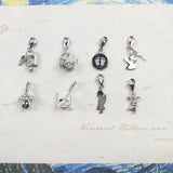 925 Sterling Silver Bay Bottles, Dummy & Shoe Angel Charm Jewelry