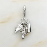 925 Sterling Silver Bay Bottles, Dummy & Shoe Angel Charm Jewelry