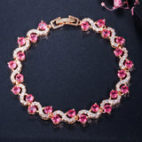 Copper Crystal Bracelet for Women Jewelry