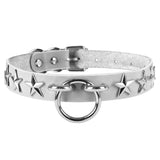 Punk Leather Choker Necklace Gothic Rivet Jewelry