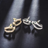 Cuff Clip Earring & CZ Snake Hyperbole Earring