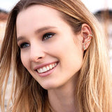 Punk Snake Ear Cuff Personality Clip Earrings Asymmetric Female Graceful E642