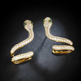 Punk Snake Ear Cuff Personality Clip Earrings Asymmetric Female Graceful E642