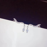 Graceful Water Drop Ear Cuff Clip Earrings E765
