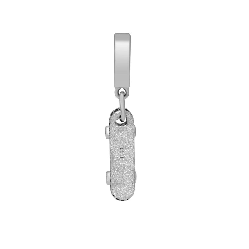 925 Silver Skateboard Dangle Charm for European Bracelets