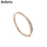 Edith Cross Crystals Bangle with Czech Crystals