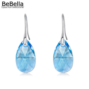 Water Drop Pendant Earrings with Crystals from Austria