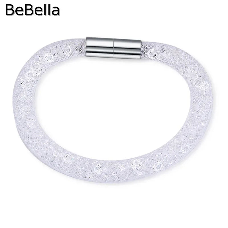Crystal Rope Mesh Jewelry for Girls Women Kids Wedding