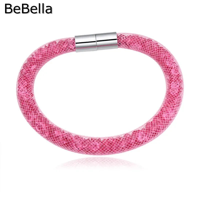 Crystal Rope Mesh Jewelry for Girls Women Kids Wedding