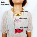 BeHoney Personalized Acrylic Name Necklace Pendant