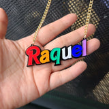 BeHoney Personalized Acrylic Name Necklace Pendant