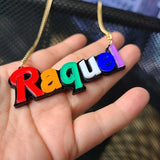 BeHoney Personalized Acrylic Name Necklace Pendant