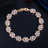 African Baguette CZ Crystal Bracelet B207