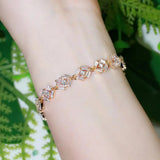 African Baguette CZ Crystal Bracelet B207