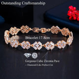 African Baguette CZ Crystal Bracelet B207
