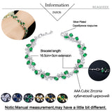Leaf Cluster Tennis Bracelet 585 Yellow Women Jewelry B189