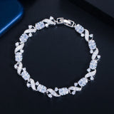 Oval Tennis Bracelet Yellow Green Red Cubic Zirconia Jewelry for Women