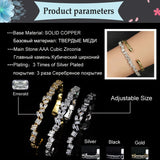 CZ Crystal Gun Baguette Cuff Bracelet B117