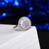 Bling CZ Stone Wedding Rings for Women R025