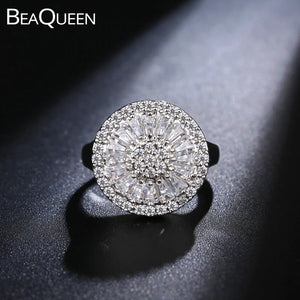 Bling CZ Stone Wedding Rings for Women R025