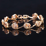 Indian Tennis Bracelet Purple CZ Crystal Women Jewelry Gift B128