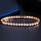 Romantic CZ Stones Tennis Bracelet Wedding Jewelry Gift